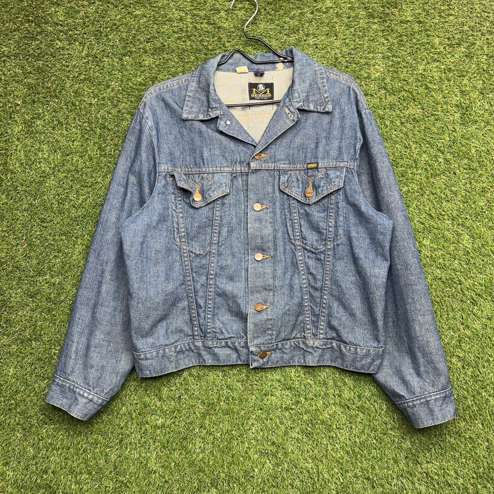 Vintage Maverick Blue Bell Jean Jacket Mens 42 Button Trucker Made In USA 90s